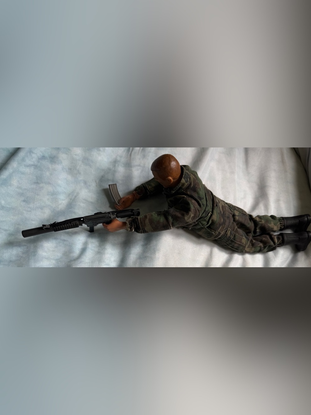 90s Ultimate Soldier U.S. Military Action Figure in Camouflage Uniform w/ Gear - Picture 10 of 12